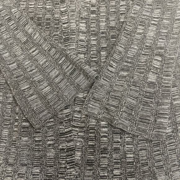 Eileen Fisher Silk Organic Linen Blend Open Long Cardigan Gray Large - Picture 6 of 8